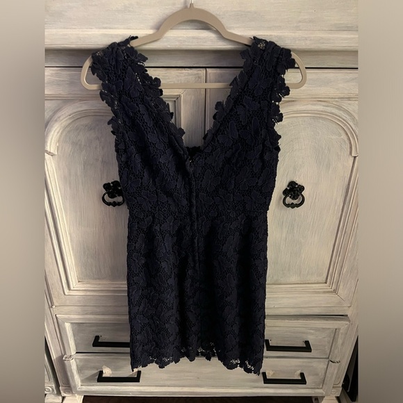 Lilly Pulitzer Reeve Papillon Butterfly Lace Cocktail Dress True Navy‎ - Picture 8 of 9